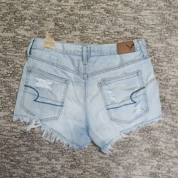 American Eagle high rise denim shorts - Picture 3 of 9
